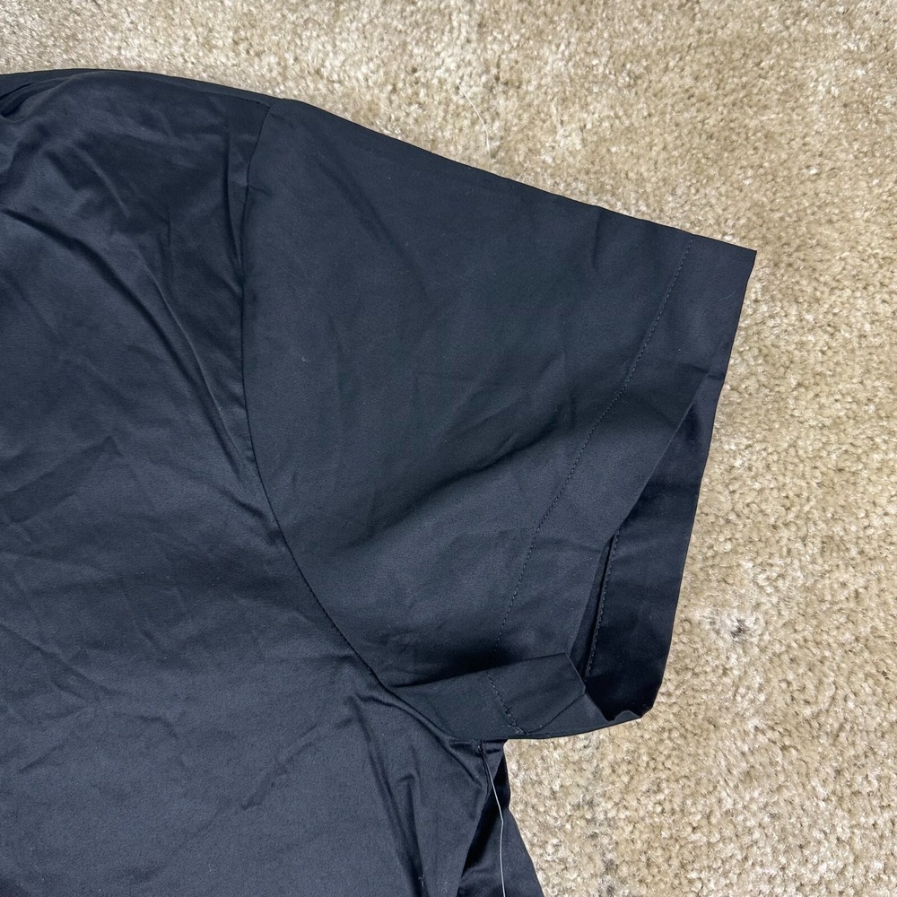Tuckernuck Dress Womens XXL Black pockets collared snap 1/2 Button Front Midi - Picture 4 of 14